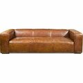 Moes Home Collection Bolton Sofa, Brown - 28 x 101 x 44.5 in. PK-1008-20